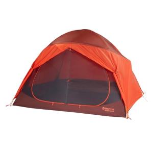 Marmot Midpines 4-Person Tent | Weather-Resistant and Durable, Red Sun/Picante