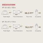 Marmot Midpines 4-Person Tent | Weather-Resistant and Durable, Red Sun/Picante