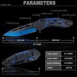 VIFUNCO Pocket Knife for Men, EDC Tactical Knife with Clip, Liner Lock, Stainless Steel Sharp Pocket Knives for Outdoor, Survival Camping Hiking, Gifts for Dad Him Husband