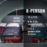 Coleman Skydome Tent with 5 Minute Setup, 2/4/6/8-Person Weatherproof Tent with Rainfly & Carry Bag, 20% More Headroom Than Traditional Canopies