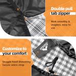 MEREZA Flannel Sleeping Bag for Adults XL, Large Wide Sleeping Bags for Camping Mens Warm Cotton Sleeping Bag 4 Season Warm & Cool Weather with Compression Sack (Black)