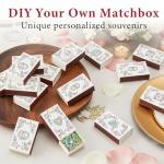 60 Pack Matches Bulk, 2.24x1.42x0.59 in - Matchbooks, Bulk Matches Blank for DIY Matchbook & Wedding Matches, Double Sided Strike Pad with Party Supplies (No Matches)