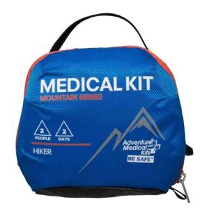 Adventure Medical Kits Mountain Series Medical Kit - Hiker - Emergency Medical First Aid Kit - For 2 People for 2 Days - Comes with a Trauma Pad, Medicine, Guide Book & More