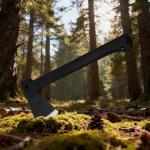 SvegaR Camping Axe and Hatchet Multi-Tool – 14" Survival Outdoor Axe, Includes Handsaw, Fire Starter, Sheath, Fishing Kit & Whistle – Compact Tool for Camping, Hiking & Bushcraft