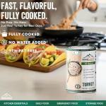 MOUNTAIN ESSENTIALS All Natural Canned Turkey 14.5 oz – Fully Cooked, Ready to Eat Deli White Meat – Premium Canned Meat for Daily Meals, Emergency Food Supply, Survival Storage, Camping & Quick Recipes, No Carbs, Gluten Free – 5-Year Shelf Life – Made in USA-Pack of 24