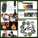 Survival Kit Advent Calendar for Men 24 Days Countdown with Premium Outdoor Survival Tools with Essential Emergency Gear Cool Gadgets Ideal Gift for Adventurers Campers Survivalists
