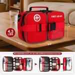 Crmea 516 Piece First Aid Kit for Car, Travel & Home - Large Professional Waterproof Compact Labeled Emergency Kit with Molle Shoulder Strap Backpack for Camping, Hiking & Survival