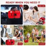 Crmea 516 Piece First Aid Kit for Car, Travel & Home - Large Professional Waterproof Compact Labeled Emergency Kit with Molle Shoulder Strap Backpack for Camping, Hiking & Survival