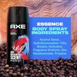 AXE Body Spray Deodorant for Long Lasting Odor Protection Essence Black Pepper & Cedarwood Men's Deodorant Formulated Without Aluminum 4oz 4 Count