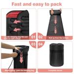 Double Sleeping Bags for Adults, Queen Size 2 Person All Season for Warm & Cold Weather Backcountry Ski Skins | Fits Kids 10-12 - Lightweight & Waterproof Camping Essentials for Hiking, Backpacking