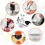 Canning Supplies Kits with 21.5 Qt Canning Pot, 7pcs Mason Jars, Tongs, Stainless Steel Jar Rack, Funnel, Lid Lifter Water Bath Canner Tool Set