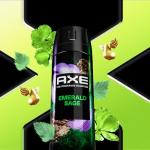 AXE Fine Fragrance Body Spray Variety Pack 4 Pack Everyday Essentials - Emerald Sage, Aqua Bergamot, Purple Patchouli, Pure Coconut Aluminum Free 4 oz