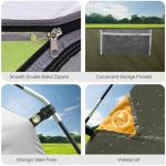 CAMPROS CP 4 Person Tent, Dome Tents for Camping with Rainfly, Waterproof Camping Tent Easy Set Up, Portable Family Tent with Large Mesh Window & Carry Bag for Outdoor Hiking