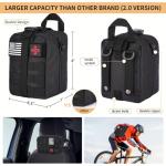 Survival Kit, 252Pcs Survival Gear First Aid Kit with Molle System Compatible Bag and Emergency Tent, Emergency Kit for Earthquake, Outdoor Adventure, Hiking, Hunting, Gifts for Men Women (Black)