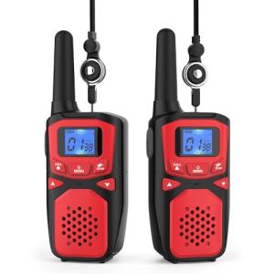 WokTok Adult Walkie Talkies Long Range Rechargeable Portable Two-Way Walkie Talkie, Camping Gear, SOS Sirens, NOAA Weather Alarms, Kid's Toys, Easy-to-Use Walkie Talkies,2 Packs(No Batteries)