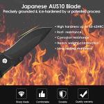 BRILLIRARE Pocket Knife, Folding Tactical Knives Blade 2.6in, Foldable Survival Small Knife with Clip, Button Lock & Glass Breaker, Everyday Carry EDC Knives for Hunting Camping Hiking