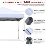 ABCCANOPY Pop Up Canopy - Outdoor Patio Portable Canopy Tent Heavy Duty for Backyard and Deck with 4 Sandbags(White, 10x10)