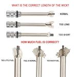 YUSUD Permanent Match Accessories, Never Ending Matchstick Parts, Forever Matches Strike Anywhere Replaceable Kit Included Scrapers, Flint Fire Starter Rods, Wicks and Sealed Waterproof Rubber Rings