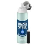 Brita Stainless Steel Premium Filtering Water Bottle, BPA-Free, Reusable, Insulated, Replaces 300 Plastic Water Bottles, Filter Lasts 2 Months or 40 Gallons, Includes 1 Filter, Glacier - 20 oz