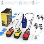 Topsung Walkie Talkies for Adults Long Range Rechargeable with NOAA Weather Alert, Multi-Purpose 2 Way Radios 4 Pack for Team Work Seniors Care Kids Adventure Family Camping Hiking Skiing Cruise