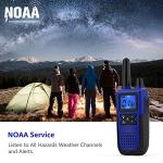 Topsung Walkie Talkies for Adults Long Range Rechargeable with NOAA Weather Alert, Multi-Purpose 2 Way Radios 4 Pack for Team Work Seniors Care Kids Adventure Family Camping Hiking Skiing Cruise