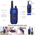 Topsung Walkie Talkies for Adults Long Range Rechargeable with NOAA Weather Alert, Multi-Purpose 2 Way Radios 4 Pack for Team Work Seniors Care Kids Adventure Family Camping Hiking Skiing Cruise