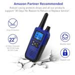 Topsung Walkie Talkies for Adults Long Range Rechargeable with NOAA Weather Alert, Multi-Purpose 2 Way Radios 4 Pack for Team Work Seniors Care Kids Adventure Family Camping Hiking Skiing Cruise