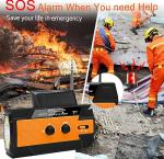 Emergency Weather Radio NOAA Alert with Battery Backup, Solar Hand Crank Radio 4000mAh Rechargeable Portable AM/FM/NOAA, LED Flashlight Reading Lamp, SOS Alarm, Phone Charger for Camping & Survival