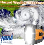 Emergency Weather Radio NOAA Alert with Battery Backup, Solar Hand Crank Radio 4000mAh Rechargeable Portable AM/FM/NOAA, LED Flashlight Reading Lamp, SOS Alarm, Phone Charger for Camping & Survival