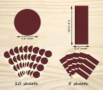 Match Striker Paper With Adhesive Sticker - 40 Round and 20 Long Strikers