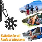 Stocking Stuffers Gifts for Men 18-in-1 Snowflake Multitool, Christmas Birthday Gifts for Men Dad Husband Him Grandpa, White Elephant Gifts for Dad Who Have Everything, Cool Gadgets Tools