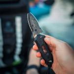 Tactica K.220 Search and Rescue Knife, Full Tang Fixed Blade, 420C Stainless Steel, Partially Serrated, Rope and Seatbelt Cutter, G10 Handle, Twist-Lock Sheath, MOLLE Compatible, Emergency Rescue Knife (Black, Blunt Tip)