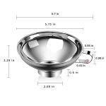 Pisol Canning Funnel for Kitchen Use, Wide Mouth Food Grade Stainless Steel Funnel for Wide and Regular Mouth Mason Jar, Deal for Filling Bottle, Liquid and Solid