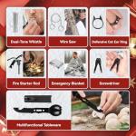 Survival Kits Advent Calendar, 2025 Christmas Countdown Advent Calendar Gift with Survival Kits for Outdoor Camping Fishing Hunting-Christmas Gift