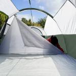 CAMPROS CP Tent 8 Person Camping Tents, Weather Resistant Family Tent, 5 Large Mesh Windows, Double Layer, Divided Curtain for Separated Room, Portable with Carry Bag