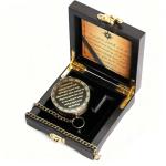 Afcrho Proverbs 3: 5-6 Engraved Compasses, Wood Box Greeting - Trust in The Lord Compass - Inspirational Gift Men, Christian Boys Baptism Gifts, Graduation Day with Wooden Box