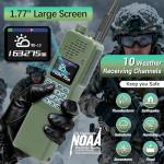 BAOFENG Radio AR-152 PRO Ham Radio Handheld 10W Rechargeable Walkie Talkies Long Range Two Way Radio NOAA Weather Radio with GPS,APP Programming Copy Frequency USB Charging Survival Radio(2 Pack)