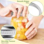 Canning Lids,12 Sets 3.39 inch（86mm） Jar Lids with Wide Mouth Jars,Upgrade Canning Lids with Rings,Split-Type with Leak Proof & Airtight,For Canning Food&Fruits DIY&Jam,Food Grade Material