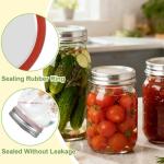 Canning Lids,12 Sets 3.39 inch（86mm） Jar Lids with Wide Mouth Jars,Upgrade Canning Lids with Rings,Split-Type with Leak Proof & Airtight,For Canning Food&Fruits DIY&Jam,Food Grade Material