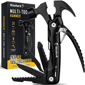 Stocking Stuffers Gifts for Men 12 in 1 Hammer Multitool, Mens Gifts for Christmas, Anniversary Birthday Gifts for Men Dad Husband Him Grandpa, White Elephant Gifts for Adults, Cool Gadgets Tools