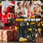 Stocking Stuffers Gifts for Men 12 in 1 Hammer Multitool, Mens Gifts for Christmas, Anniversary Birthday Gifts for Men Dad Husband Him Grandpa, White Elephant Gifts for Adults, Cool Gadgets Tools