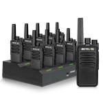 Retevis RT68 2 Way Radio, Long Range Walkie Talkies for Adults (10 Pack) with 10 Multi Way Charger, Easier Securer Charging, 1200mAh, Compact Handheld Two Way Radios Rechargeable for Industry