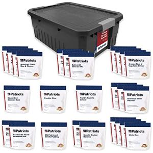 4Patriots 4-Week Survival Food Kit: Emergency Food Supply Designed to Last 25 Years, 192 Servings