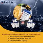 4Patriots 4-Week Survival Food Kit: Emergency Food Supply Designed to Last 25 Years, 192 Servings