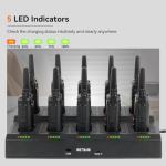 Retevis RT68 2 Way Radio, Long Range Walkie Talkies for Adults (10 Pack) with 10 Multi Way Charger, Easier Securer Charging, 1200mAh, Compact Handheld Two Way Radios Rechargeable for Industry