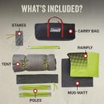 Coleman Sundome Dark Room 4/6 Person Tent, Blocks 90% of Sunlight to Keep Inside Cool, Weatherproof Tent with Rainfly Sets Up in Minutes