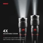 NEBO SLYDE+ Flashlight (2nd Gen) | 400 Lumens, 7 Light Modes, Bright COB Work Light & LED Tactical Flashlight, Magnetic Base, Great for Camping, Water Resistant, Includes 4x AAA Alkaline Batteries