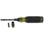 Klein Tools 32516HD KNECT 16-in-1 Impact-Rated Hybrid Screwdriver/Nut Driver, Magnetic, Flip Socket, 11 Bits, 2 Nut Drivers, 3/8-Inch Square Adapter