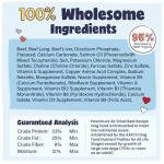 Pawstruck Air Dried Dog Food with Real Beef, Grain-Free, Made in USA, Non-GMO & Vet Recommended, High Protein Limited Ingredient Full-Feed for All Breeds & Ages, 2lb Bag