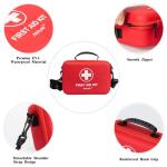 First Aid Kit 340 Piece, Premium Waterproof Hard Shell Medical Kit for Car, Home, Office, Travel, Camping, Sports, Outdoor, School - Emergency First Aid Supplies and Survival Kit